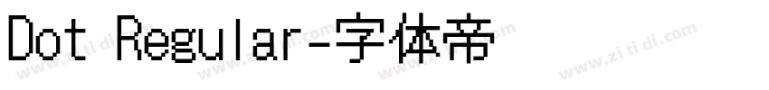Dot Regular字体转换